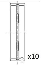 Вкладыши коренные (.010") Fiat 1.9JTD 01- FAI BM1025-010