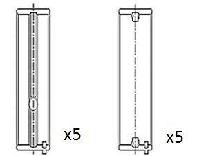 PANEWKI WAŁU KORBOWEGO AUDI VW FAI BM1034025