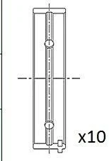Вкладыши коренные (0.10) Fiat Palio/Punto 1.2 03- FAI BM1052-010