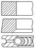 Кільця поршневі VW Caddy III 2.0TDI (81.50mm/+0.50) (1.75-2.0-3.0) = 8950195000 PR1000