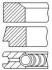 Кільця поршневі BMW 1 (F20/F21)/3 (F30/F80) 1.4-2.0i (N13) (77.00mm/STD) (1.2-1.5-2)(відкриті) PR12000