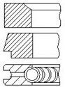 Кільця поршневі BMW 1 (F20/F21)/3 (F30/F80) 1.4-2.0i (N13) (77.00mm/STD) (1.2-1.5-2)(відкриті) FAI PR12000