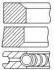 Кільця поршневі Renault Trafic/Megane/Kangoo 1.9dCi (80.50mm/+0.5) (2.5-2-3) = 8938435000 PR35000