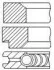 Кільця поршневі Ford Connect 1.8TDCI 02- (82.50mm/STD) (1.75-2-2) PR70000