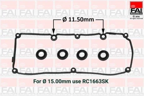 VW Прокладка крышки головки цилиндра Audi A1/3,Skoda Fabia II,Octavia II,Rapid,SuperB,Caddy III,Golf VI,Passat 1.6TDI 09- FAI RC1662SK