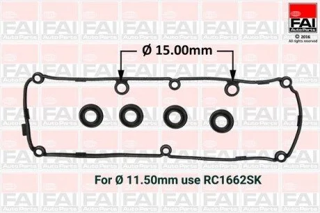 VW К-т прокладок клапанной крышки AUDI, SKODA, 1,6-2,0TDI 03- FAI RC1663SK