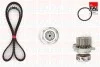 FAI К-т ГРМ (помпа+рем.+ролик+крепление) Skoda 2,0 Seat Ibiza, VW Caddy III, Golf IV, Passat TBK90-6128