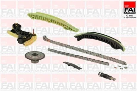Ланцюг приводу ГРМ (к-кт) OM271 W204/W212/C207 1.8i 07- (з шестернями) FAI TCK230NG (фото 1)