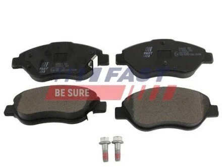 КОЛОДКИ ГАЛЬМІВНІ FIAT TIPO 16> ПЕРЕД БЕЗ ДАТЧИКА FAST FT29552 (фото 1)