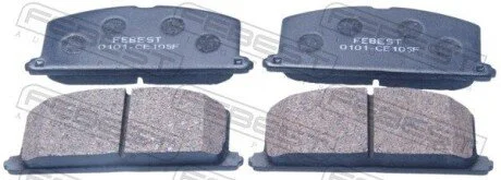 КОЛОДКИ ТОРМОЗНЫЕ ПЕРЕДНИЕ (TOYOTA COROLLA AE10#/CE10#/EE10# 1991-2002) FEBEST 0101-CE105F