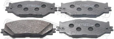КОЛОДКИ ТОРМОЗНЫЕ ПЕРЕДНИЕ (LEXUS IS250/350 GSE20 2005-2012) FEBEST 0101-GSE20F