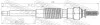 Свічка розжарювання Toyota Hiace/Hilux/Land Cruiser 2.4TD 90- (11V) FEBEST 01642006 (фото 2)