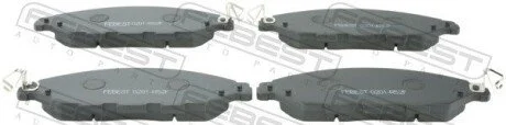 Колодки дискового гальма FEBEST 0201R52F