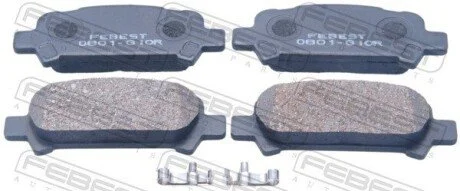 Колодки гальмівні заднні FEBEST 0801-G10R