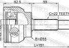 ШРУС ЗОВНІШНІЙ 22X55X22, CHERY(вир-во) FEBEST 1510-006 (фото 2)