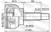 ШРУС НАРУЖНЫЙ 22X55X22, CHERY FEBEST 1510-006 (фото 2)