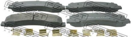 Колодки дискового гальма FEBEST 2101F150V2F