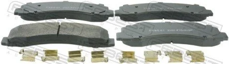 Колодки дискового гальма FEBEST 2101F150V2F