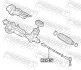 Тяга рульова VW Passat/ Touran 14-/Skoda Kodiaq/ SuperB 15- (L=307mm) FEBEST 2322B7 (фото 2)
