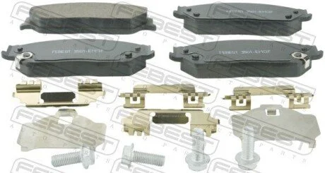 Гальмівні колодки дискові FEBEST 3501-EMGF (фото 1)