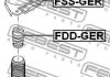 ОТБОЙНИК ЗАДНЕГО АМОРТИЗАТОРА (FORD MONDEO GE 2000-2007) FEBEST FDDGER (фото 3)