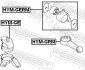 Подушка двигателя передняя (гидравлическая) FEBEST HYM-GE (фото 2)
