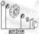 Підшипник маточини (передньої) MB E-class (W211/W212) 02-15 (к-кт) FEBEST KIT211F (фото 2)