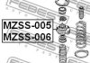 ОПОРА ЗАДНЕГО АМОРТИЗАТОРА ПРАВАЯ (MAZDA 323 BA 1994-1998) FEBEST MZSS005 (фото 3)