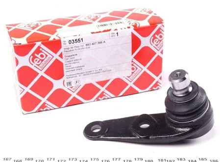 Шаровая опора, передняя ось FEBI BILSTEIN 03551
