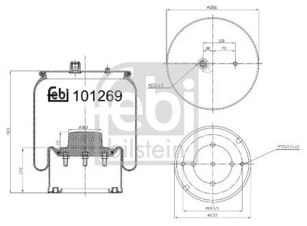 Пневмоподушка FEBI BILSTEIN 101269