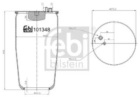 Пневмоподушка FEBI BILSTEIN 101348