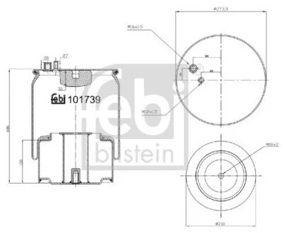 Пневмоподушка FEBI BILSTEIN 101739