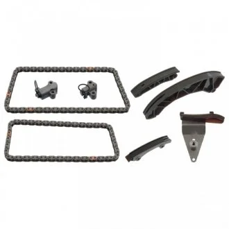 Комплект ГРМ (ланцюг + елементи) HYUNDAI ACCENT III, ELANTRA IV, GETZ, I10 I, I30, MATRIX, KIA CEED, CERATO I, PICANTO I, RIO II 1.1D/1.5D/1.6D 12.04-12.12 FEBI BILSTEIN 107377 (фото 1)