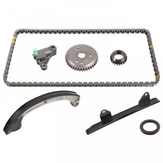 Комплект ГРМ (ланцюг + шестерня) DAIHATSU COPEN, EXTOL, MATERIA, SIRION, TERIOS, YRV, TOYOTA BB II, CAMI, YARIS 1.3 06.99- FEBI BILSTEIN 108732 (фото 1)