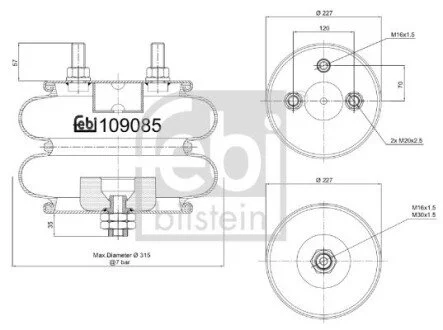 Автозапчасть FEBI BILSTEIN 109085