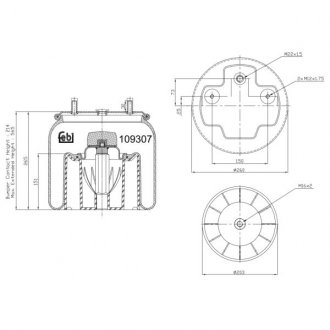 Пневмоподушка FEBI BILSTEIN 109307