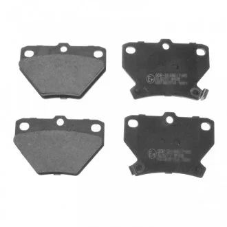 Комплект гальмівних колодок задн, TOYOTA CELICA, COROLLA, COROLLA VERSO, PRIUS, VIOS / SOLUNA VIOS, YARIS, YARIS VERSO 1.0-2.0D 04.99-12.09 FEBI BILSTEIN 116306