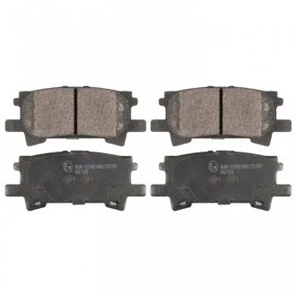 Комплект гальмівних колодок задн, LEXUS RX, TOYOTA HIGHLANDER / KLUGER 2.4-3.5 09.00-12.08 FEBI BILSTEIN 116334