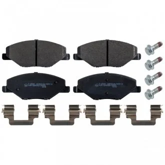 Комплект гальмівних колодок передн, SKODA FABIA II, RAPID, VW POLO V, POLO VI 1.0-2.0 12.06- FEBI BILSTEIN 171000