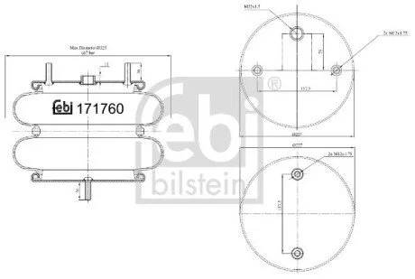Пневмоподушка FEBI BILSTEIN 171760