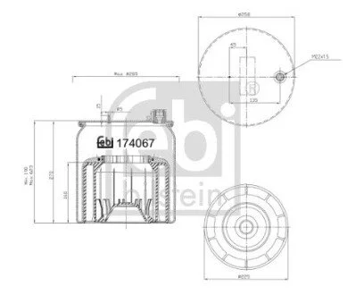 Пневмоподушка FEBI BILSTEIN 174067