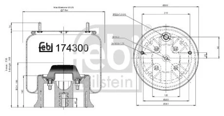 Автозапчасть FEBI BILSTEIN 174300