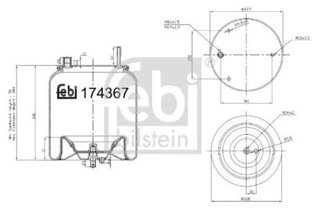 Пневмоподушка FEBI BILSTEIN 174367