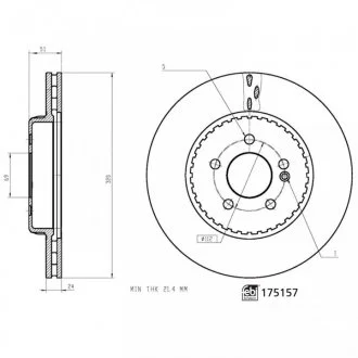 Гальмiвнi диски FEBI BILSTEIN 175157