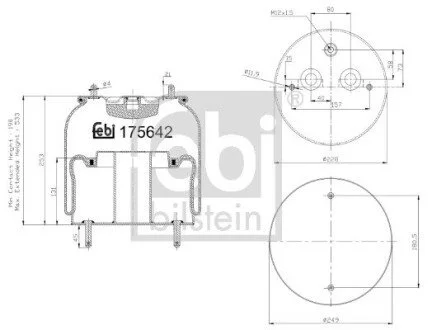 Пневмоподушка FEBI BILSTEIN 175642
