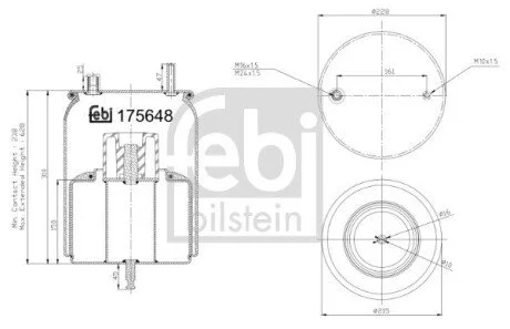 Пневмоподушка FEBI BILSTEIN 175648