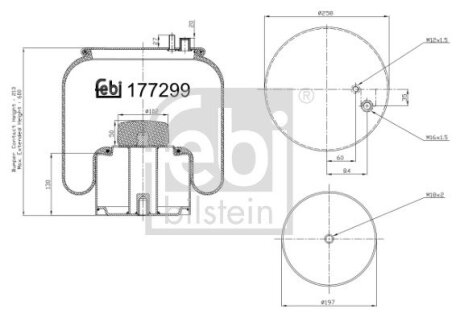 Пневмоподушка FEBI BILSTEIN 177299