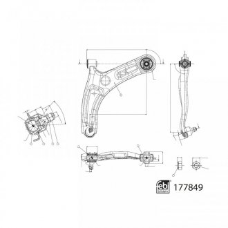 WAHACZ HYUNDAI P. I20 1,2-1,4 14- LE FEBI BILSTEIN 177849 (фото 1)