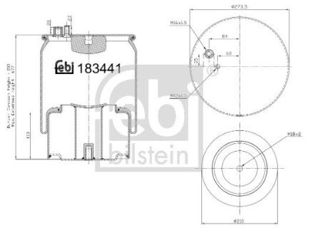 Пневмоподушка FEBI BILSTEIN 183441