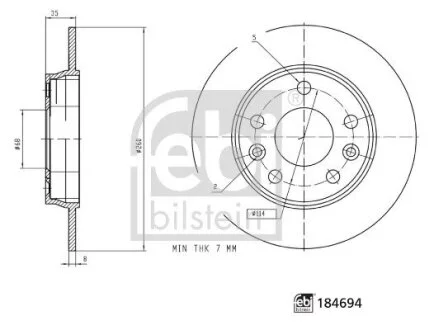 Автозапчасть FEBI BILSTEIN 184694
